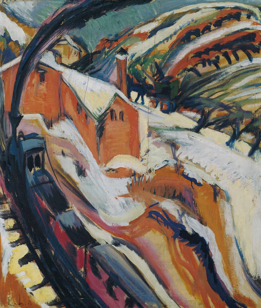 Station of king tannin in the snow from Ernst Ludwig Kirchner