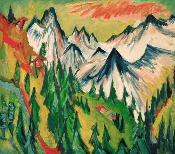 Mountain summit from Ernst Ludwig Kirchner