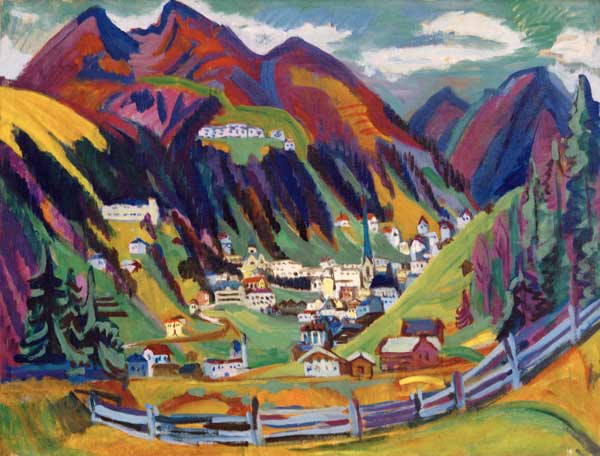 View of Davos from Ernst Ludwig Kirchner
