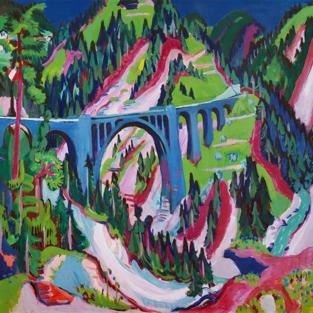 The bridge of Wiesen from Ernst Ludwig Kirchner