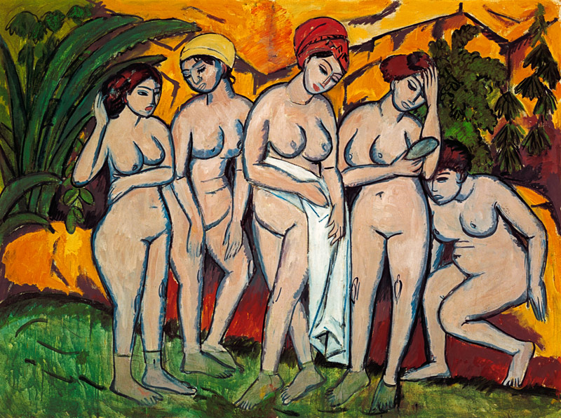 Women in the bath from Ernst Ludwig Kirchner
