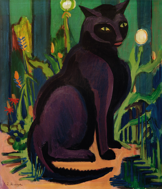 Black cat from Ernst Ludwig Kirchner