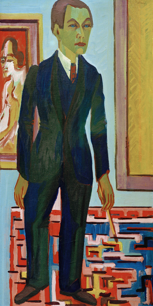 Painter standing (self-portrait) from Ernst Ludwig Kirchner