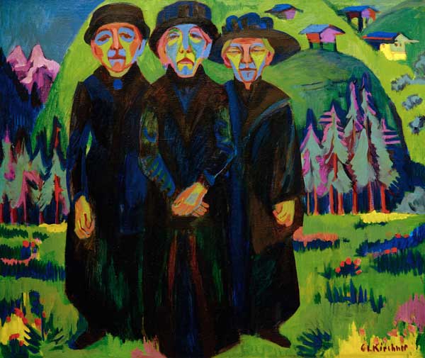 The three old women from Ernst Ludwig Kirchner