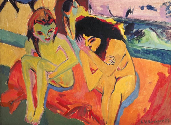 Two girls from Ernst Ludwig Kirchner