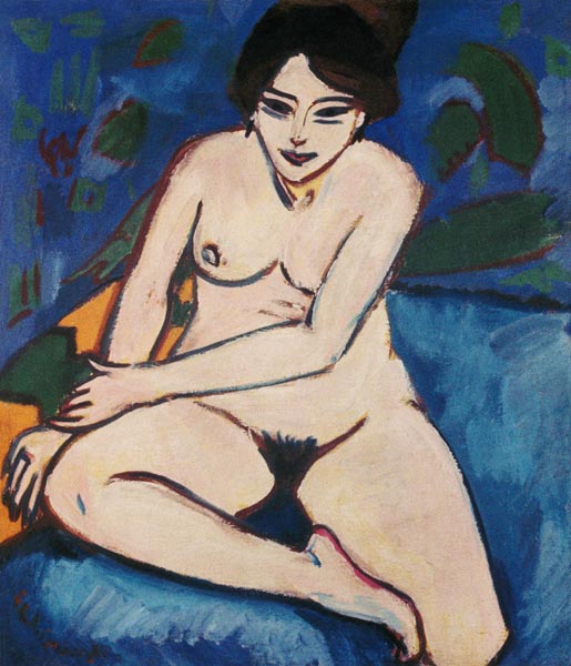 Act on a blue reason. from Ernst Ludwig Kirchner