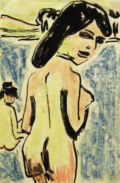Bathers at the pond from Ernst Ludwig Kirchner