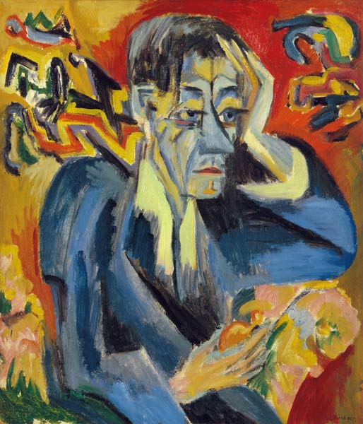 Portrait of the poet Leonhard Frank from Ernst Ludwig Kirchner