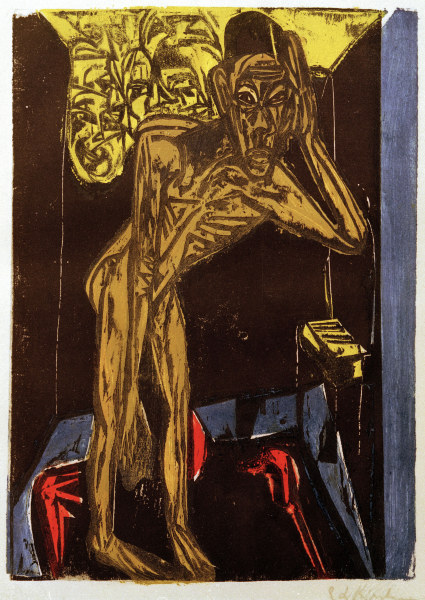 Schlemihl in the solitude of the room from Ernst Ludwig Kirchner