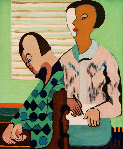 The couple. Self-portrait with Erna from Ernst Ludwig Kirchner