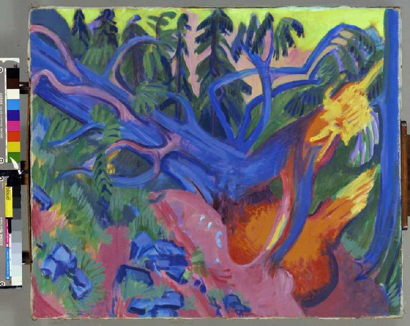 Uprooted tree from Ernst Ludwig Kirchner