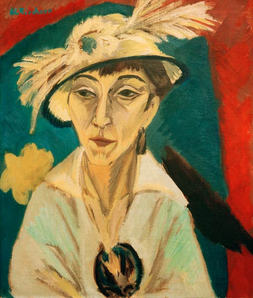 Portrait of Erna Schilling from Ernst Ludwig Kirchner