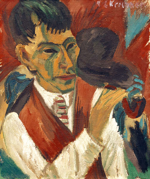 Otto Mueller with a whistle from Ernst Ludwig Kirchner