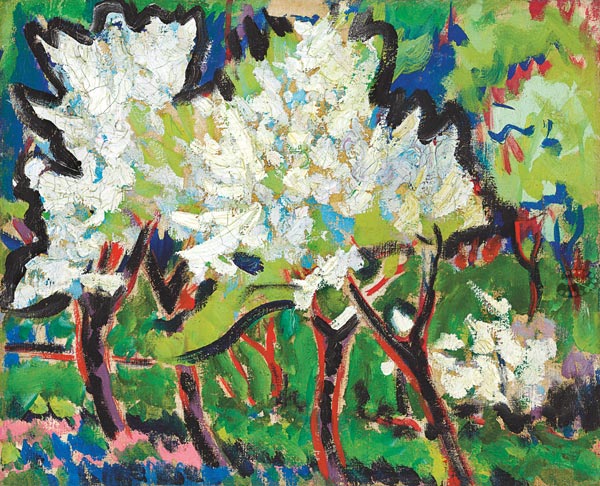 Flowering trees IV from Ernst Ludwig Kirchner