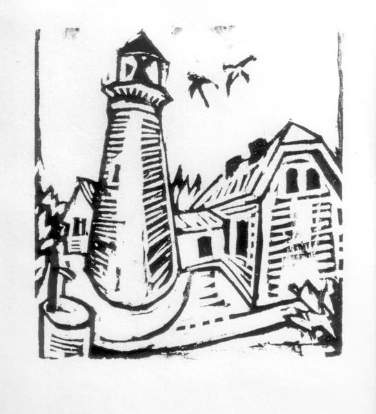 Lighthouse on Fehmarn from Ernst Ludwig Kirchner