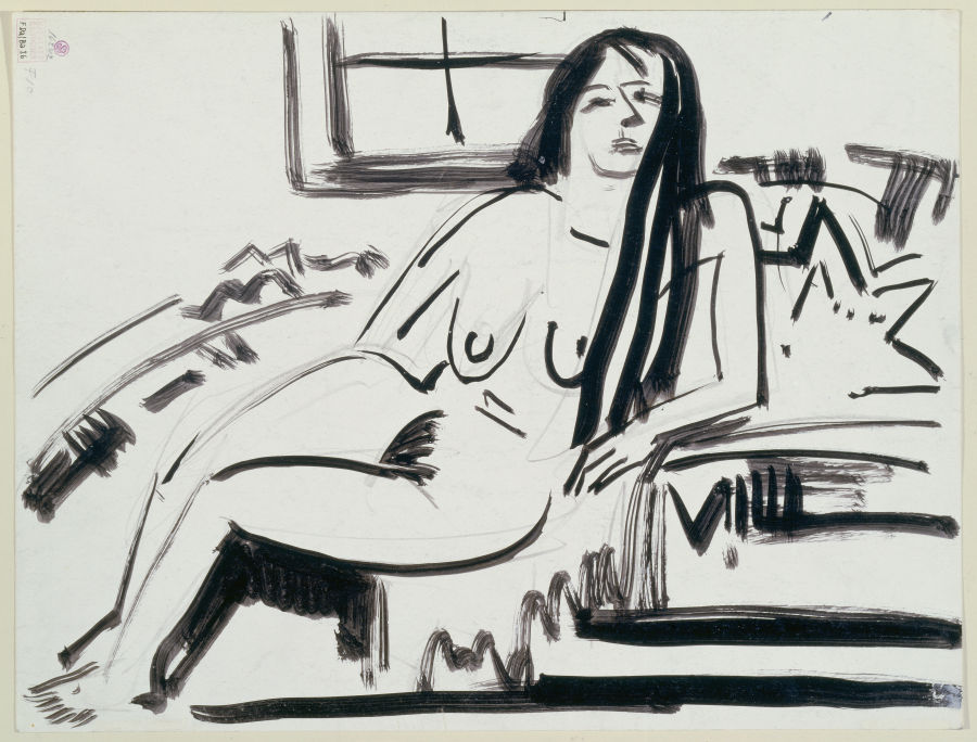 Lying nude from Ernst Ludwig Kirchner