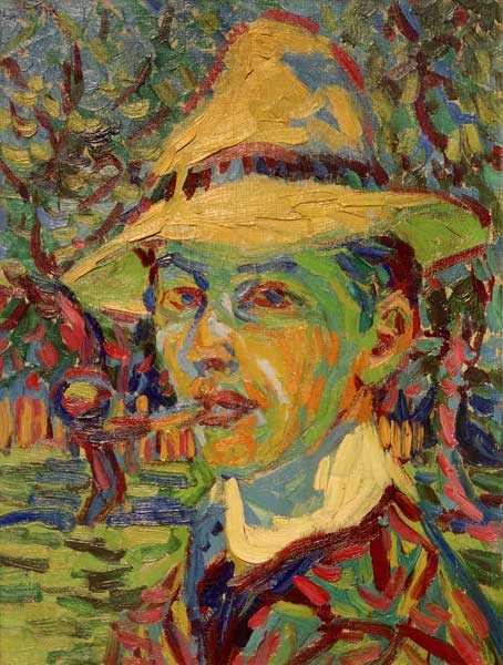 Self-portrait with hat from Ernst Ludwig Kirchner