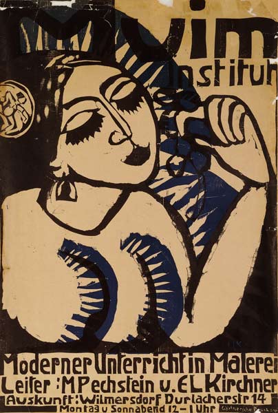 Plakat des Muim Instituts (Moderner Unterricht im Malen) from Ernst Ludwig Kirchner