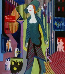 Night woman (woman goes about nightly Strasse) from Ernst Ludwig Kirchner