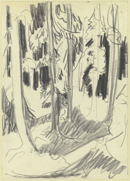 Fir forest from Ernst Ludwig Kirchner