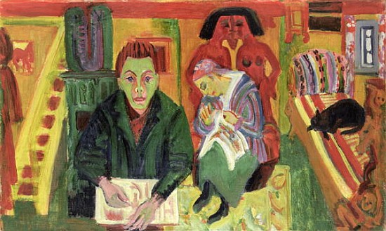 The Living Room from Ernst Ludwig Kirchner