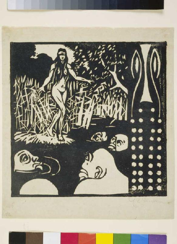 Versuchung (Aus: Zwei Menschen, Mann und Weib) from Ernst Ludwig Kirchner