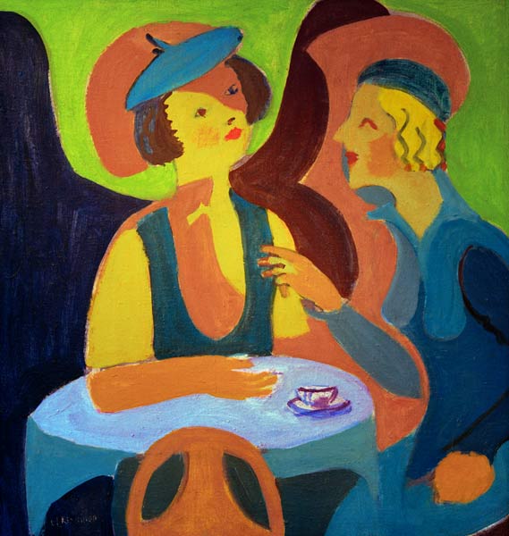 Two women at the cafe from Ernst Ludwig Kirchner