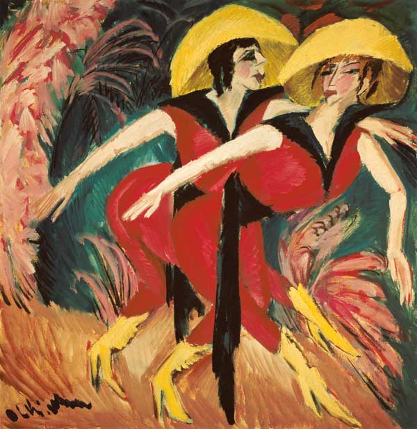 Two red dancers from Ernst Ludwig Kirchner