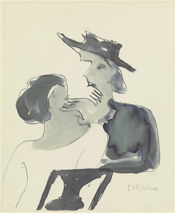 Two women talking from Ernst Ludwig Kirchner
