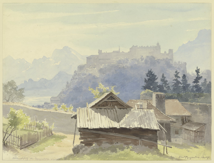Hohensalzburg vom Kapuzinerberg aus gesehen from Ernst Morgenstern