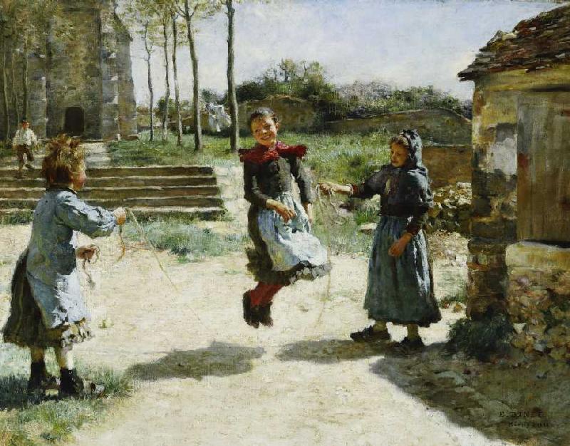 Mädchen beim Seilspringen (Gamines Sautant la Corde) from Etienne Dinet