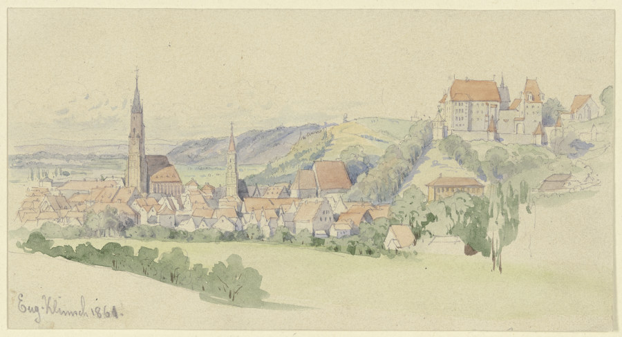 View of Landshut from Eugen Klimsch