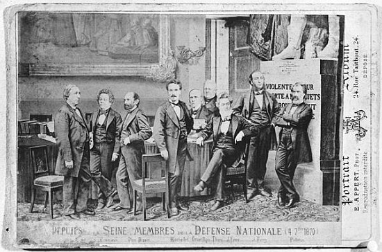 Seine deputies, members of the National Defence Government on 4th September 1870 from Eugene Appert