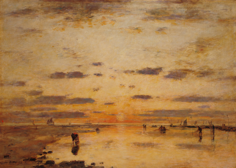 Low Tide and Sunset from Eugène Boudin