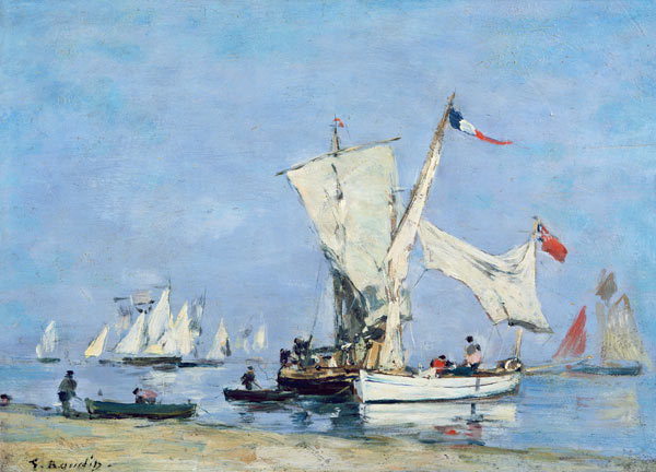 Sailing Boats, c.1869 from Eugène Boudin
