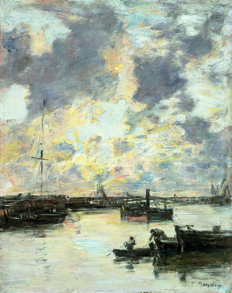 The Port from Eugène Boudin
