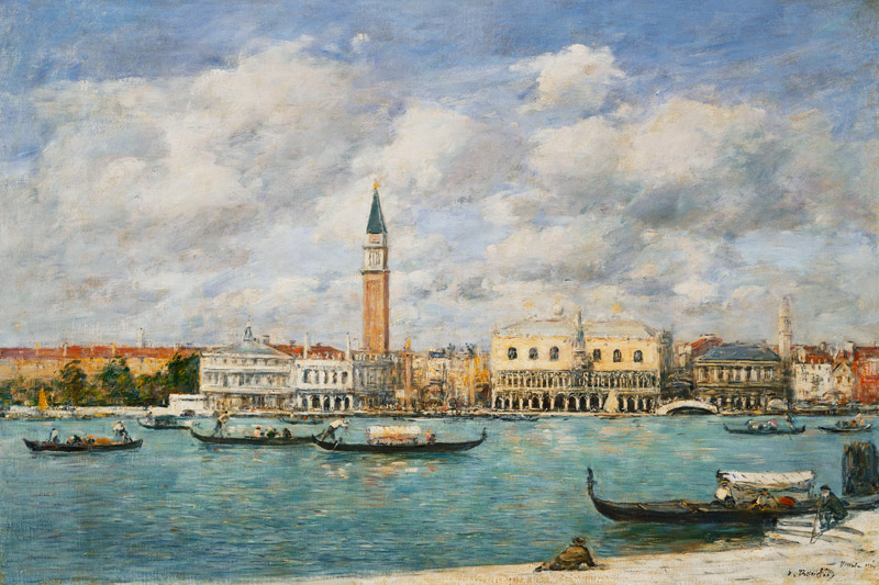 Venedig, Blick auf San Marco und den Campanile from Eugène Boudin