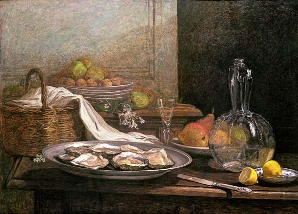 Still Life with Oysters from Eugène Boudin