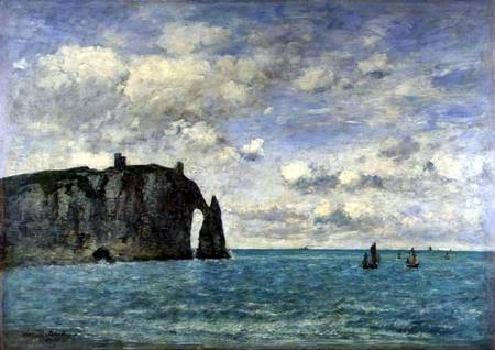 The Cliffs at Etretat from Eugène Boudin