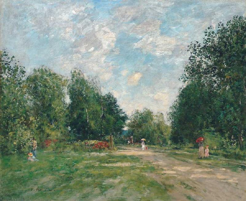 Der Park Cordier in Trouville from Eugène Boudin