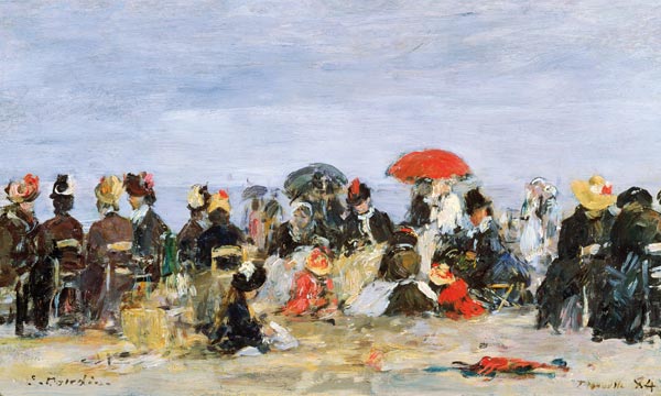 Figures on a Beach from Eugène Boudin
