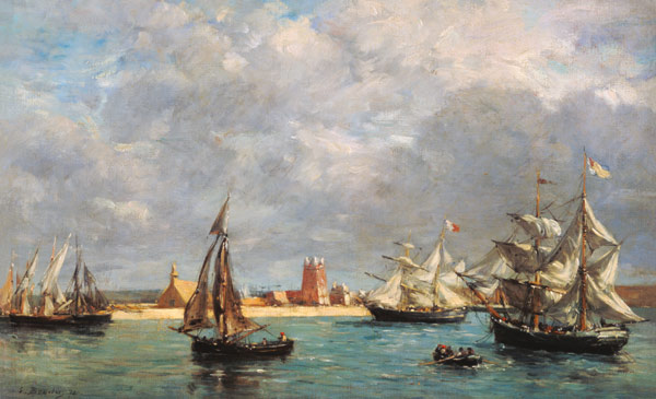 E.Boudin / Port of Camaret / 1872 from Eugène Boudin