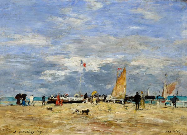The Jetty at Deauville from Eugène Boudin