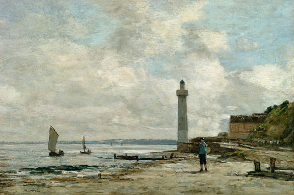 Lighthouse at Honfleur from Eugène Boudin
