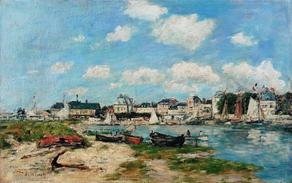 Beach of Trouville from Eugène Boudin