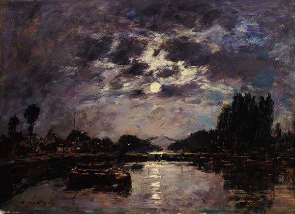 The Effect of the Moon from Eugène Boudin