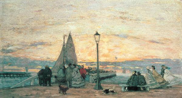 The Jetty at Trouville: Sunset