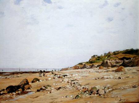 The Beach at Villerville from Eugene Bourgeois