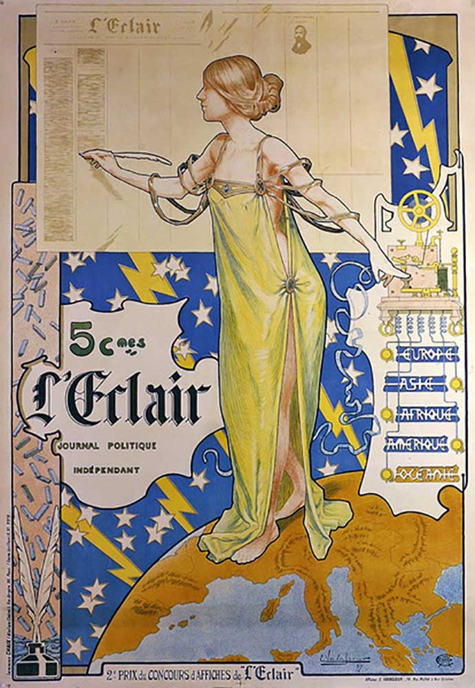 Poster for the newspaper Leclair, 1897 from Eugene Charles Paul Vavasseur