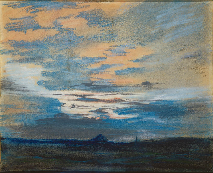 Sunset from Eugène Delacroix